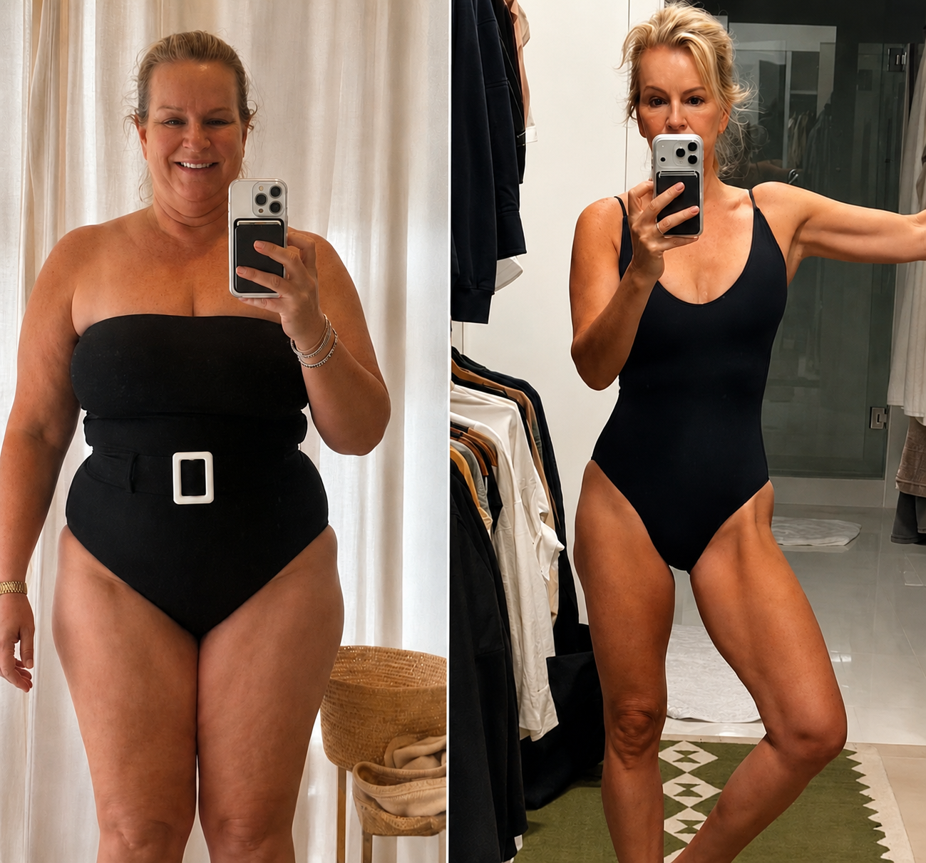 Celebrity before and after